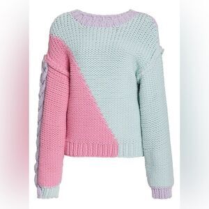 Loveshackfancy Isaiah Pullover Candy Rainbow Pink Lilac Blue Sweater